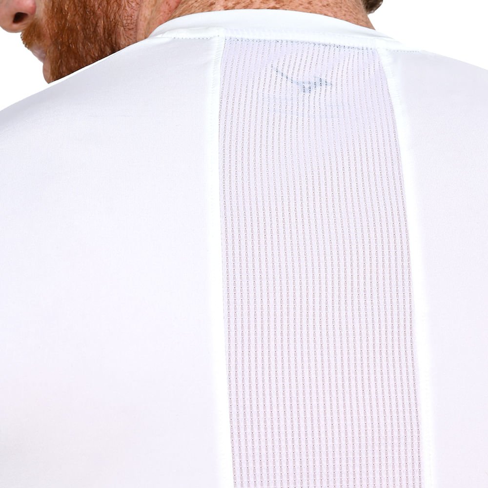 Camiseta de Tennis Mizuno Shadow Graphic Masculina Branco 7