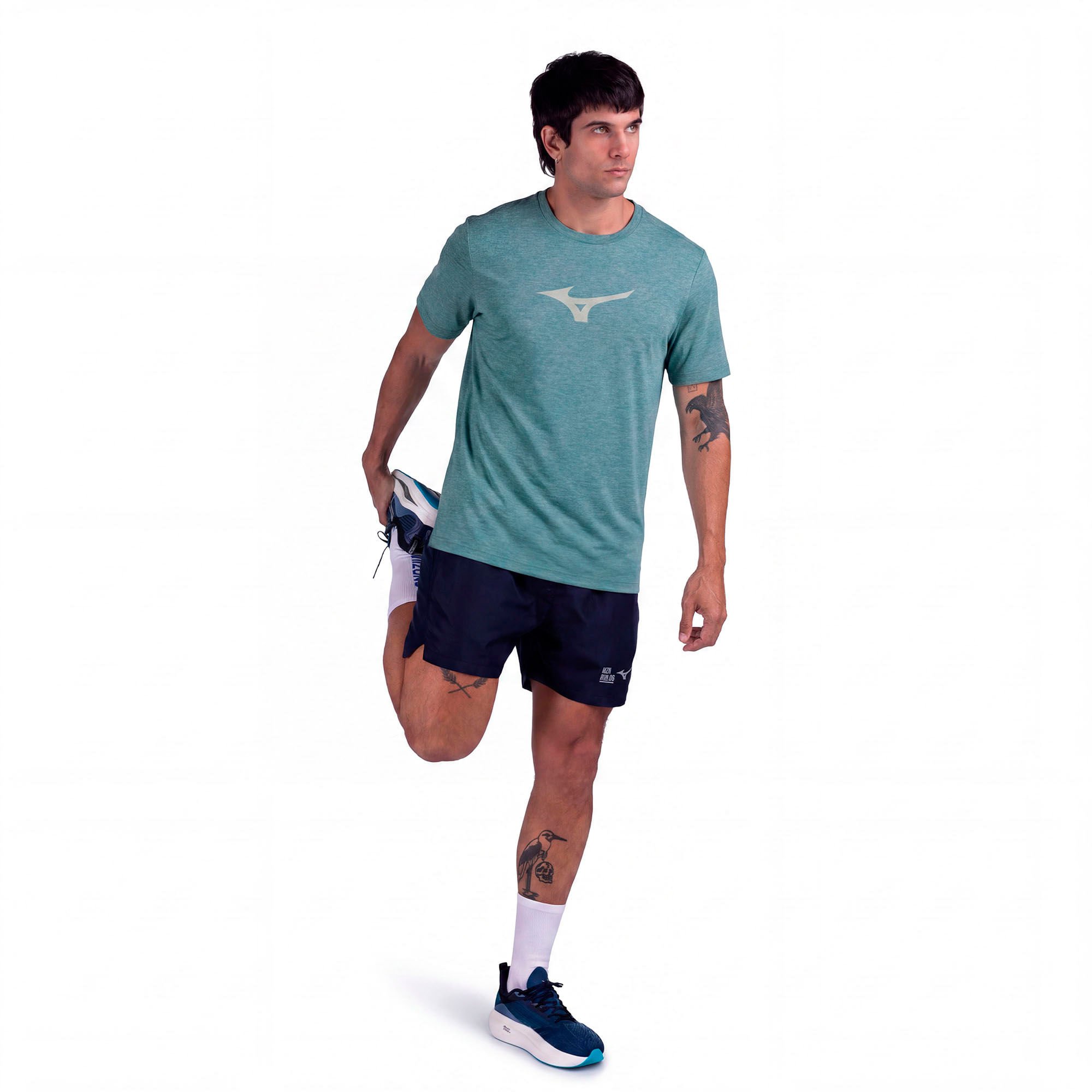 Camiseta de Treino Mizuno Lifestyle Masculina Verde 5