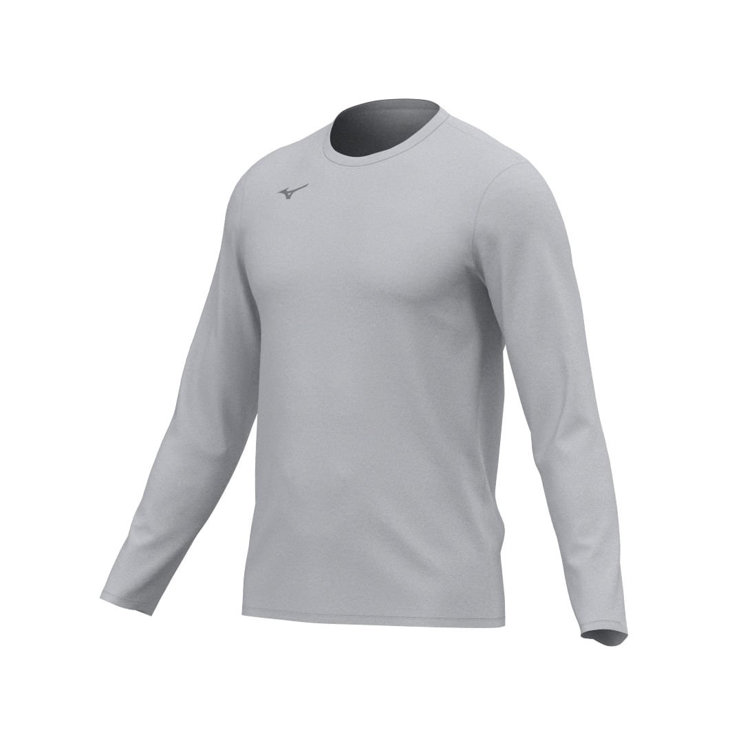 Camiseta de Treino Manga longa Mizuno Energy 2.0 Masculina Cinza 3