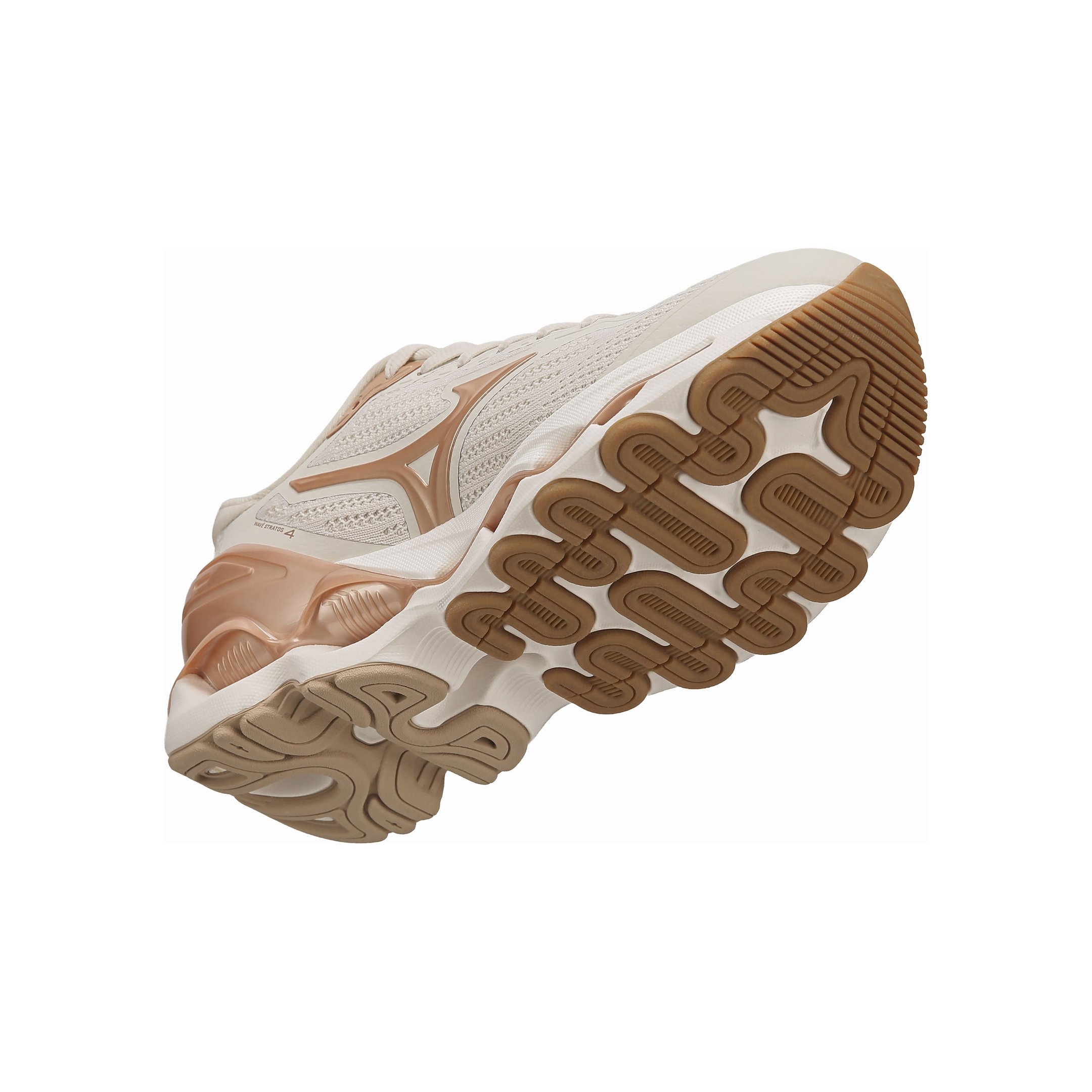 Tênis de Corrida Mizuno Wave Stratos 4 Bege 7