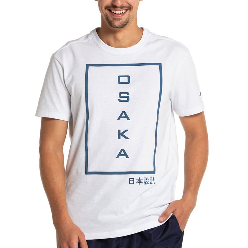 Camiseta Masculina Mizuno Osaka 2 Branco 1