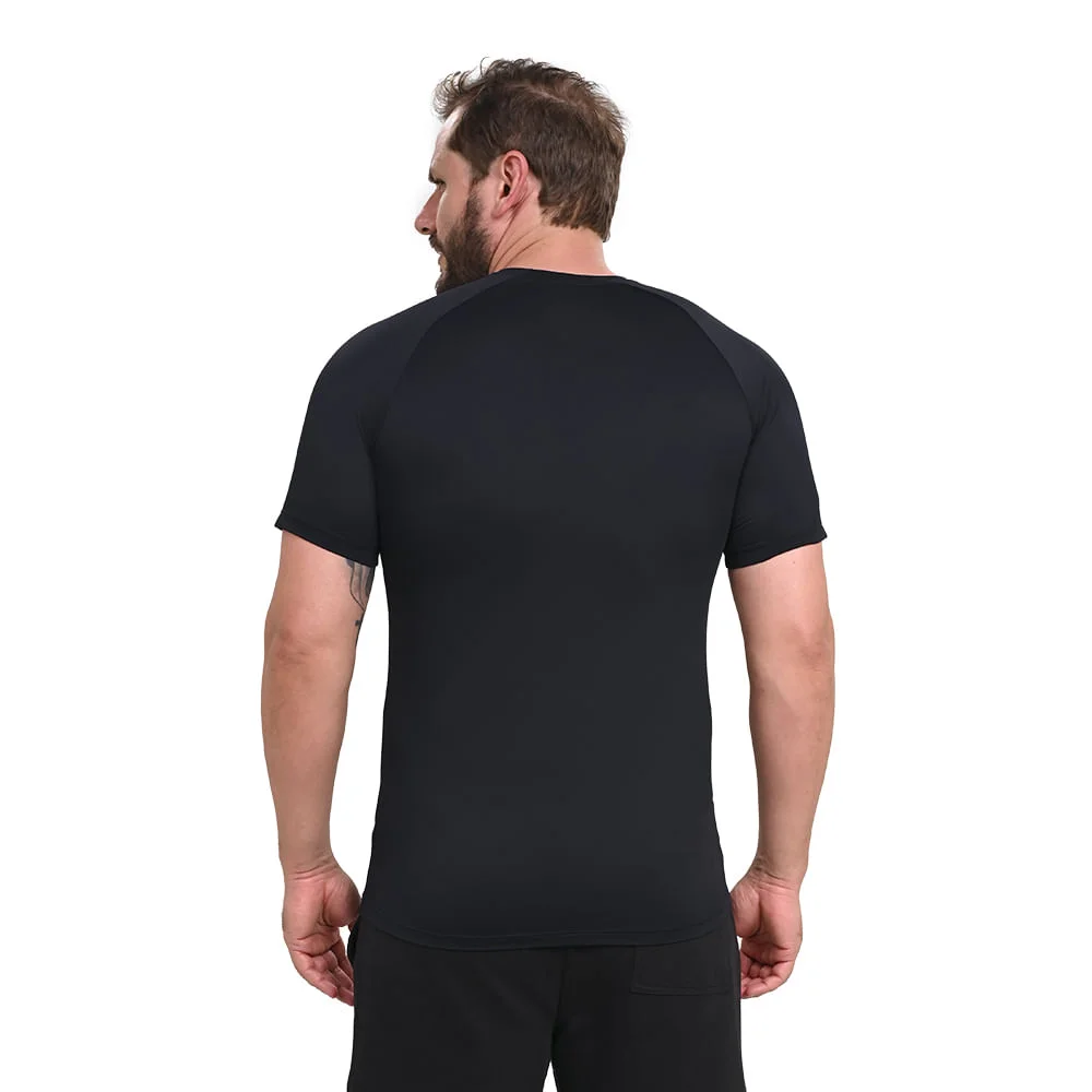 Camiseta de Corrida Masculina Mizuno Pro Uv Preto 3