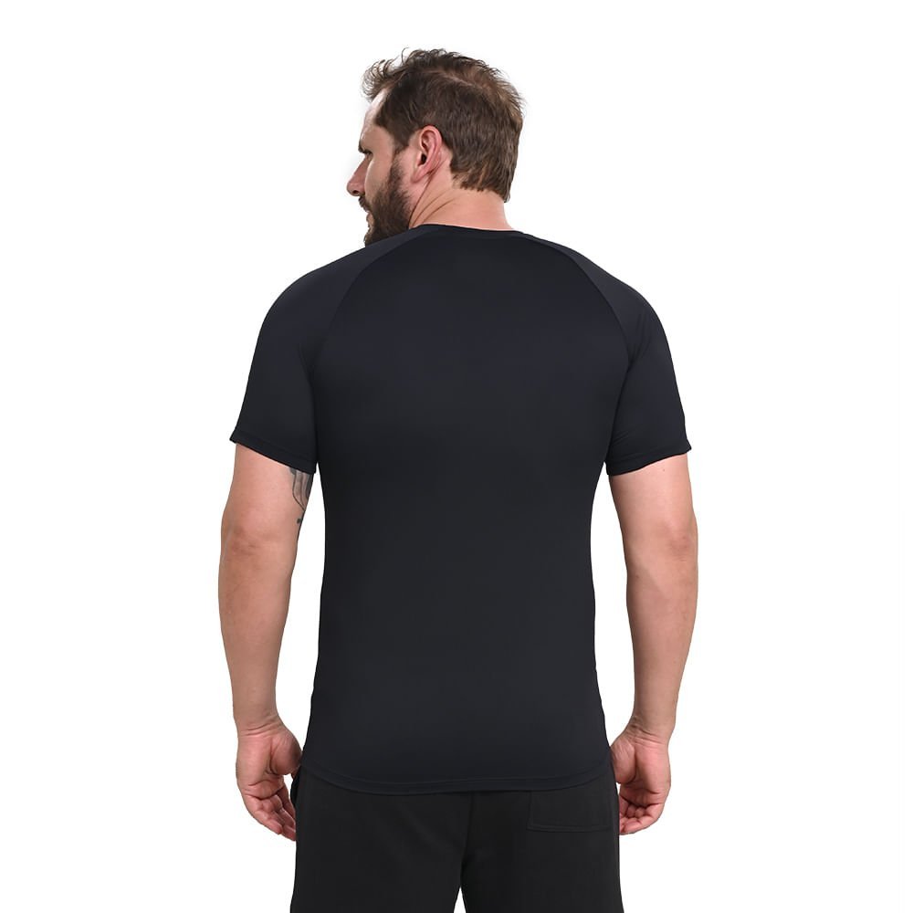 Camiseta de Corrida Masculina Mizuno Pro Uv Preto 3