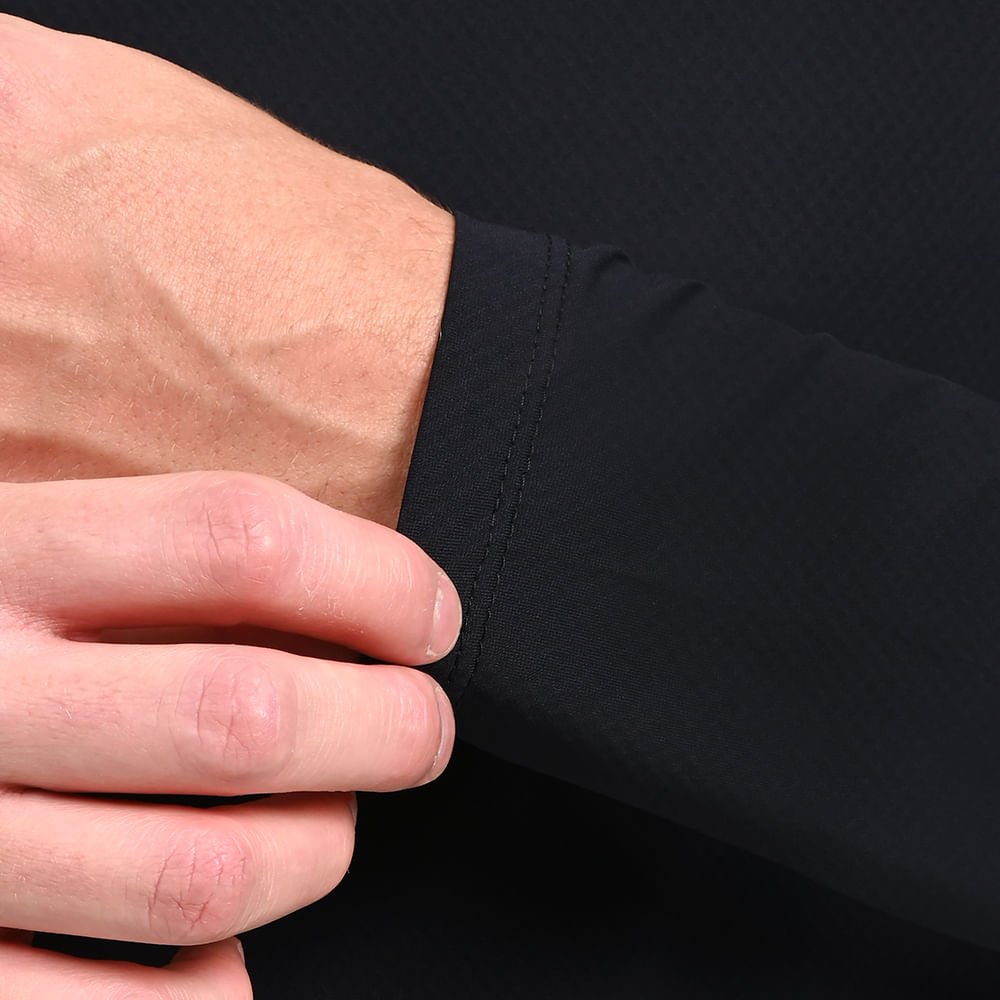 Camiseta Manga Longa de Treino Masculina Mizuno Pro Uv +50 Preto 5