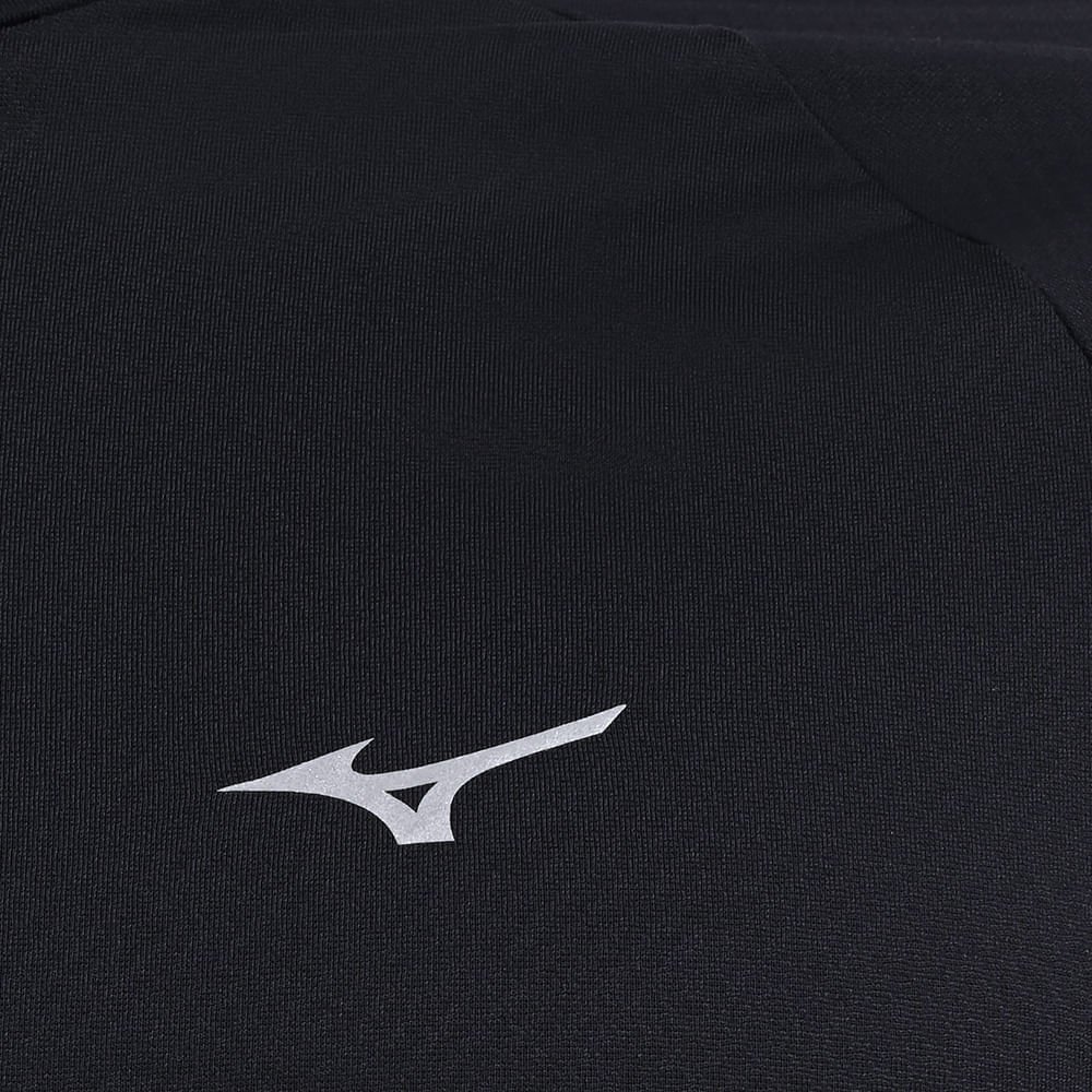 Camiseta Manga Longa de Treino Masculina Mizuno Pro Uv +50 Preto 6