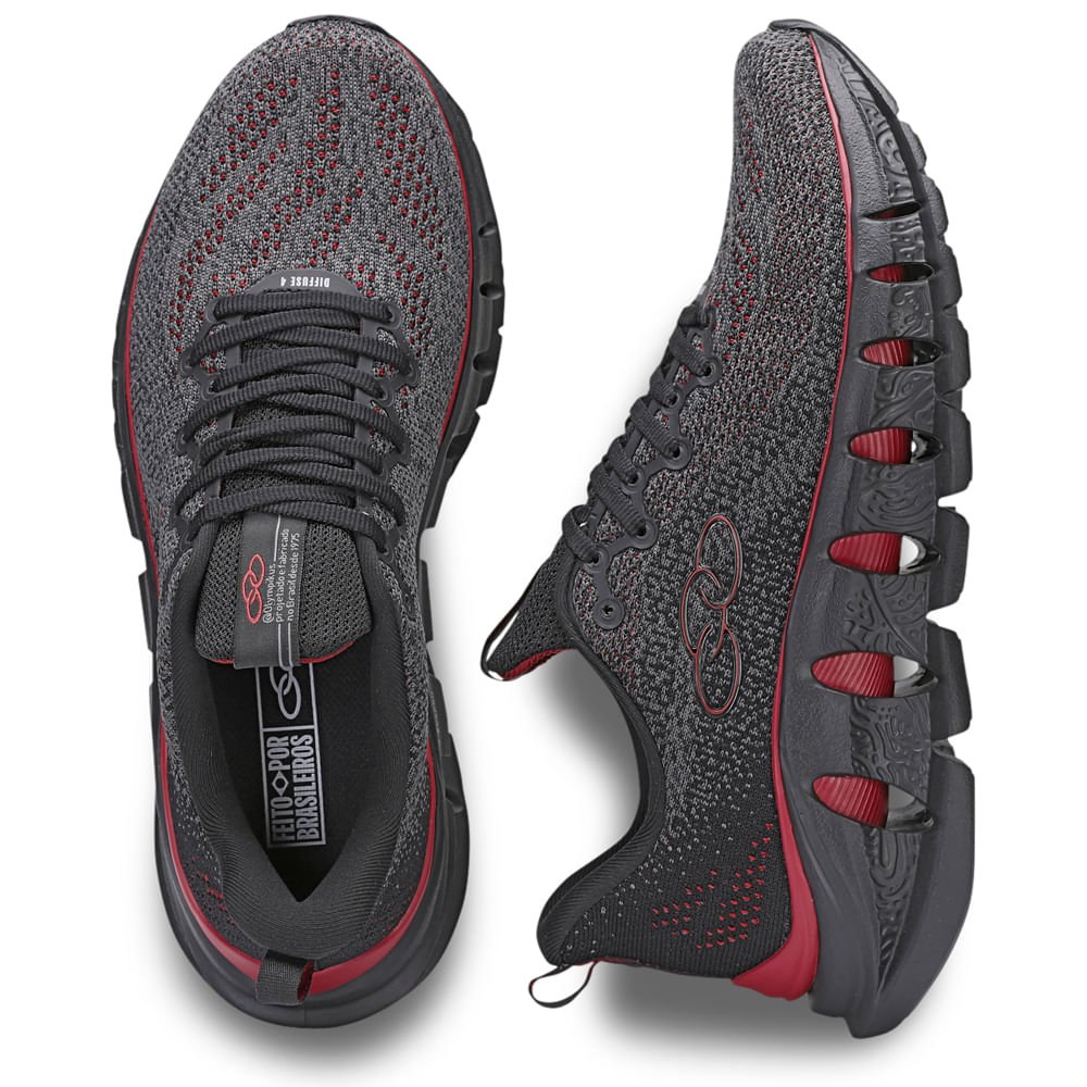 Tênis Olympikus Diffuse 4 Unissex Preto 4