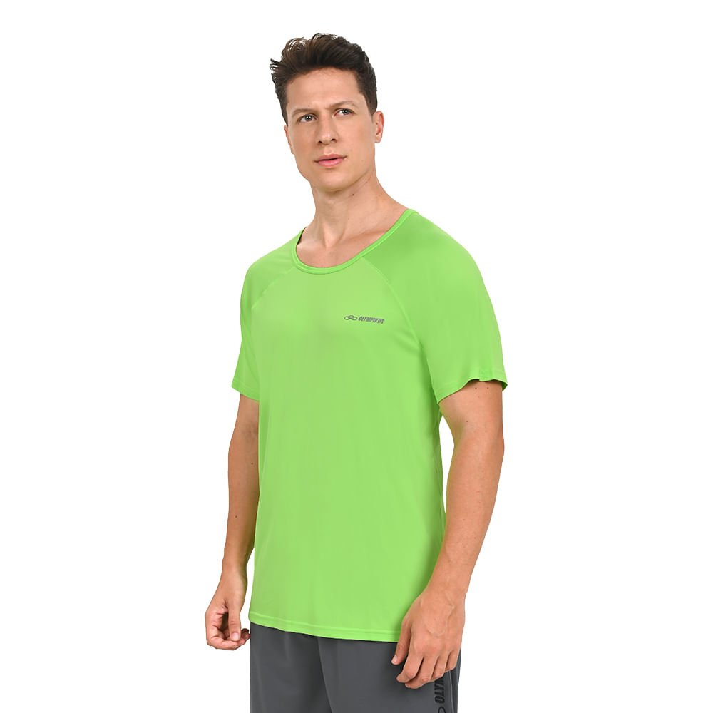 Camiseta Runner Olympikus Masculina Verde 3