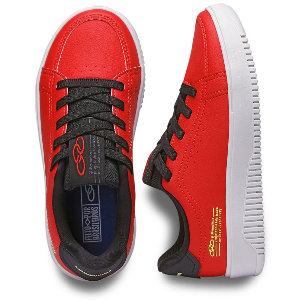 Tênis Olympikus Eros Infantil Vermelho 3