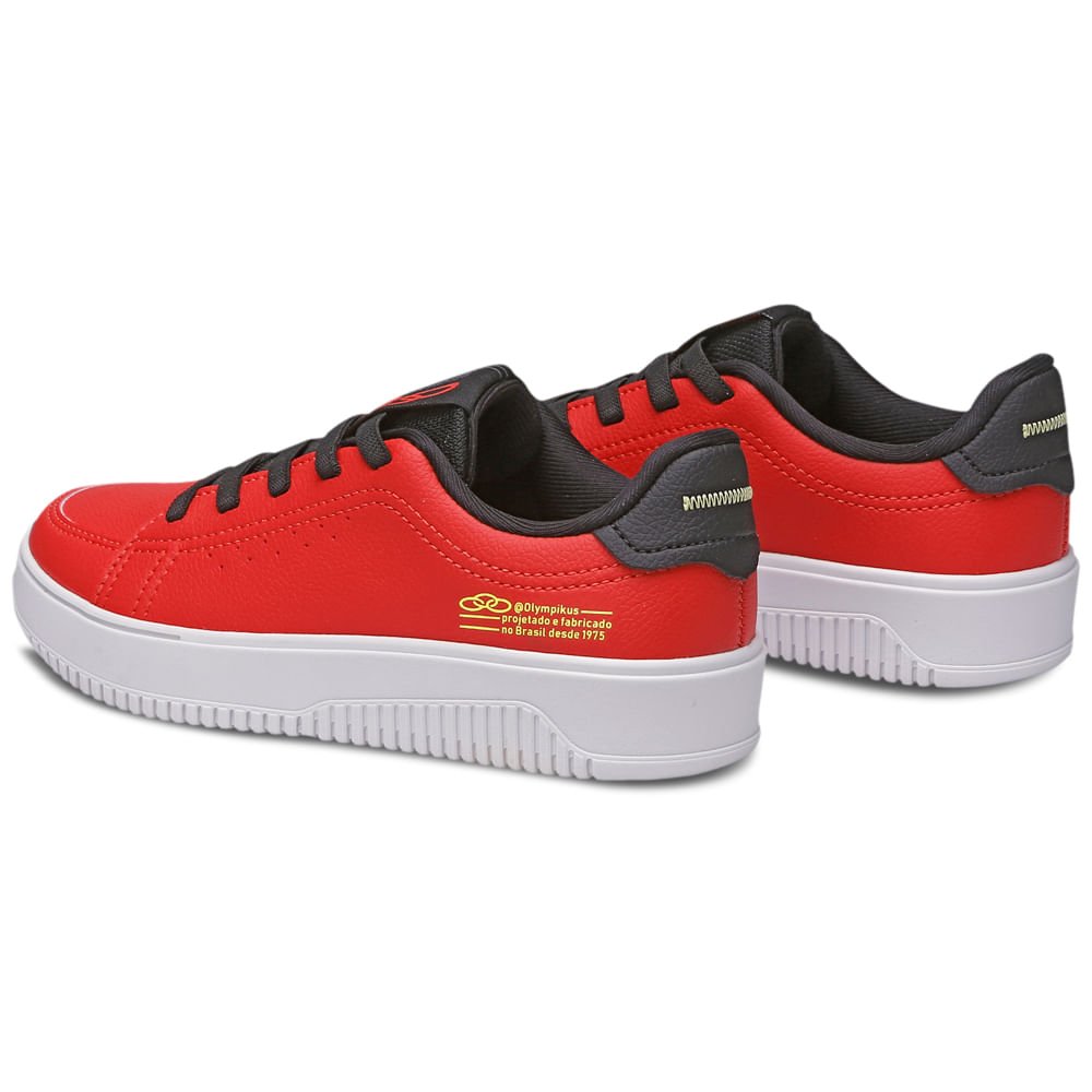 Tênis Olympikus Eros Infantil Vermelho 4