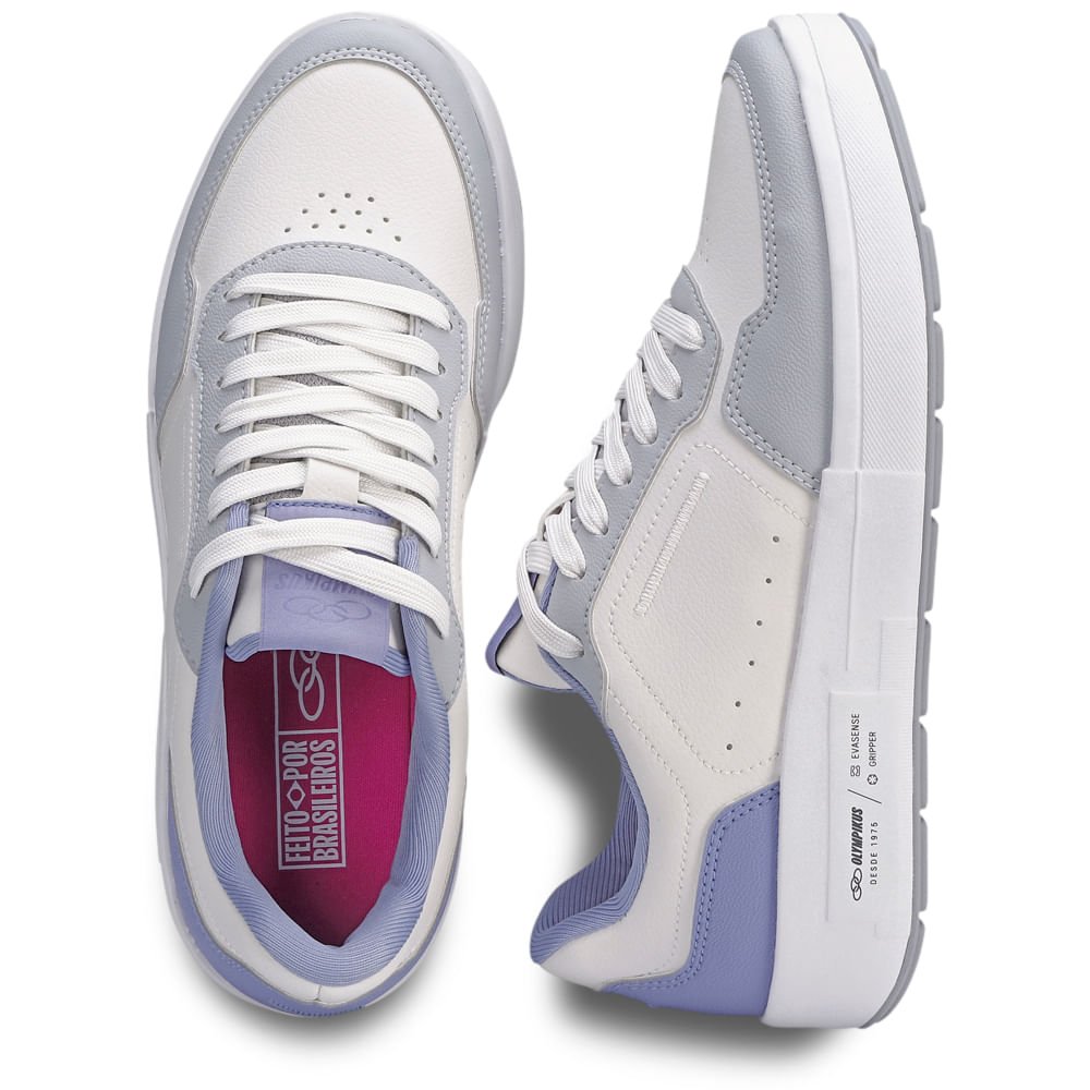 Tênis Olympikus Versa Feminino Branco/Azul 3