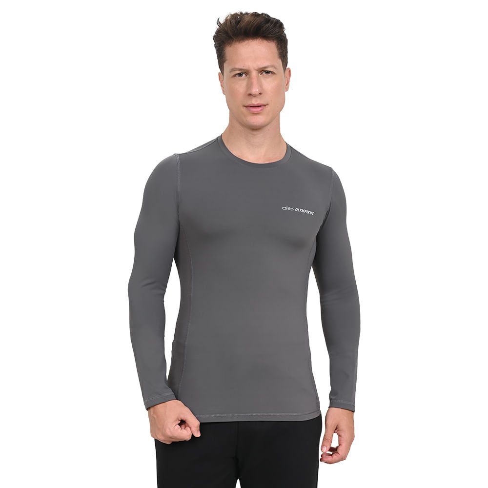 Camiseta Manga Longa Flex Compression Olympikus Masculina