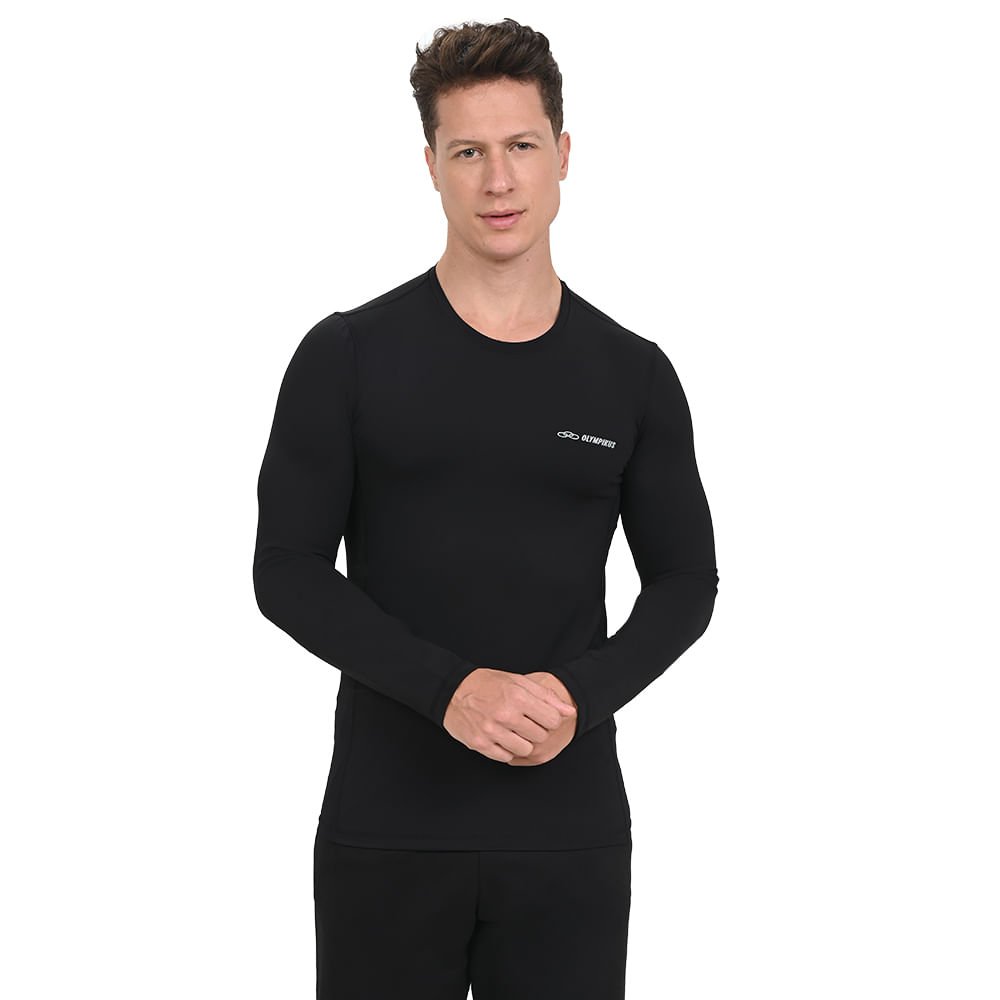 Camiseta Manga Longa Flex Compression Olympikus Masculina