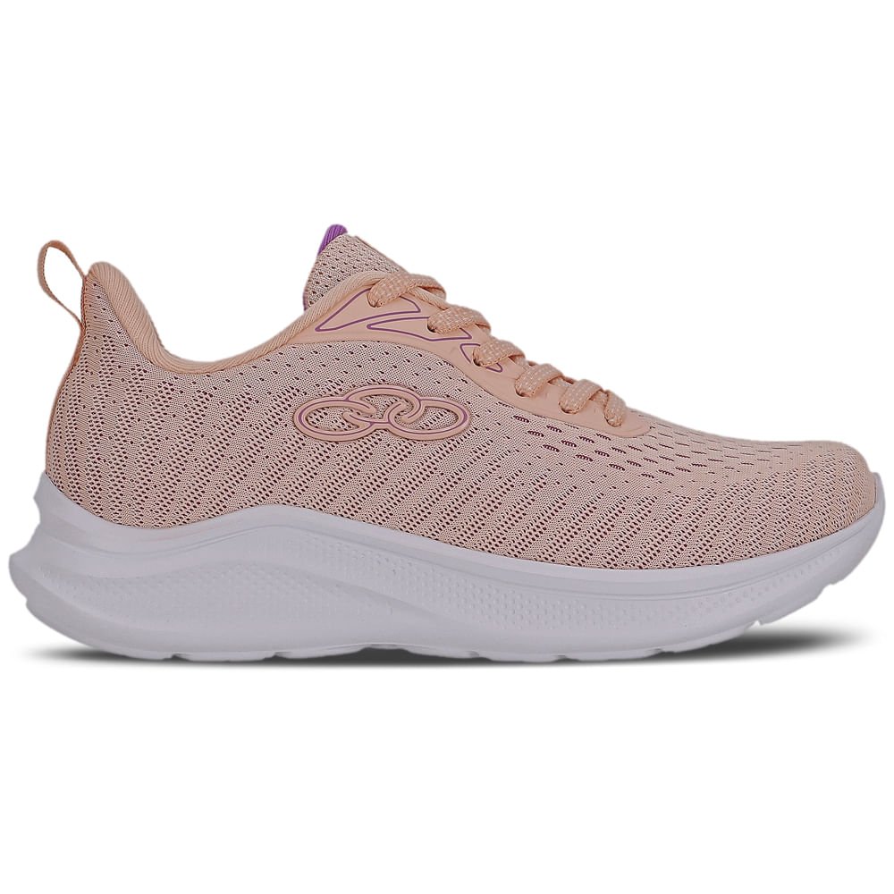 Tênis Feminino Olympikus 43616206 Apolis Cinza/Salmão