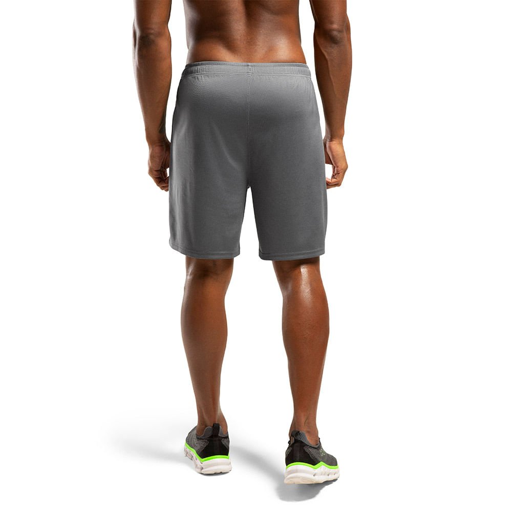 Bermuda Mesh Basic Olympikus Masculina Cinza 4