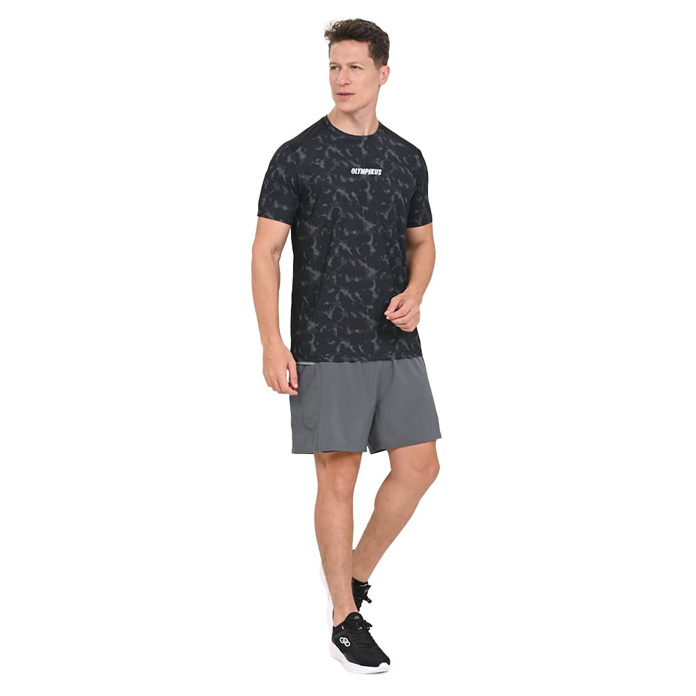 Camiseta Estampada Olympikus Masculina Preto 2