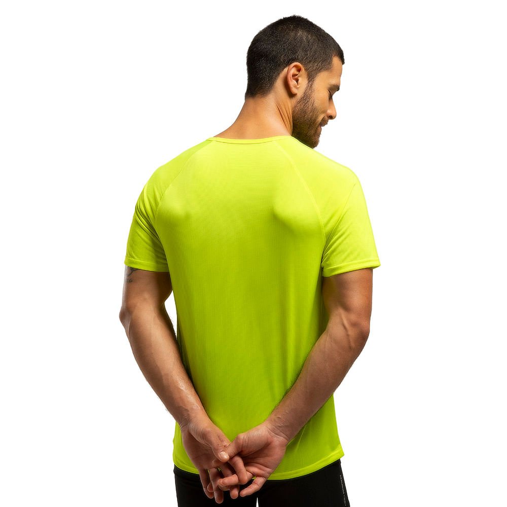 Camiseta Runner Manga Curta 2.0 Masculina Amarelo 3