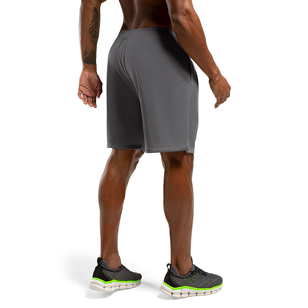 Bermuda Big Logo Olympikus Masculina Cinza 4
