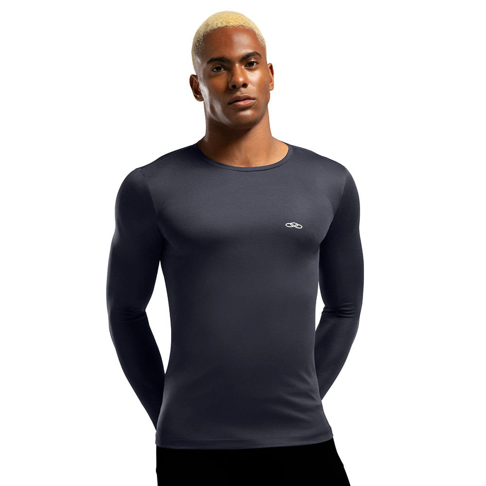 Camiseta Manga Longa Essential Olympikus Masculina