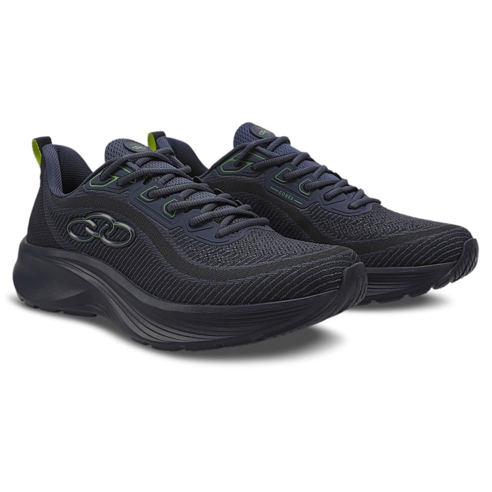 Tênis Olympikus Conex Preto/Azul 2