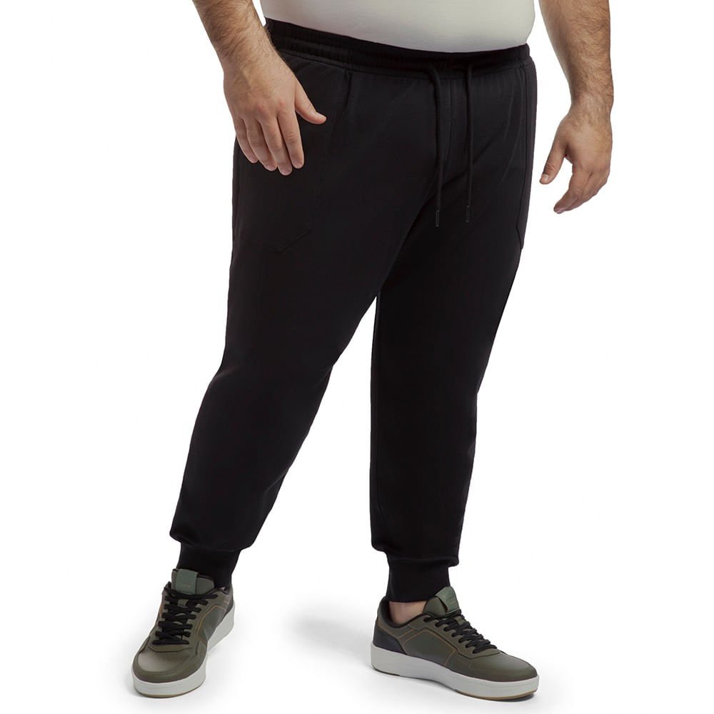 Calça Jogging Comfy Olympikus Masculina Plus Size Preto 2