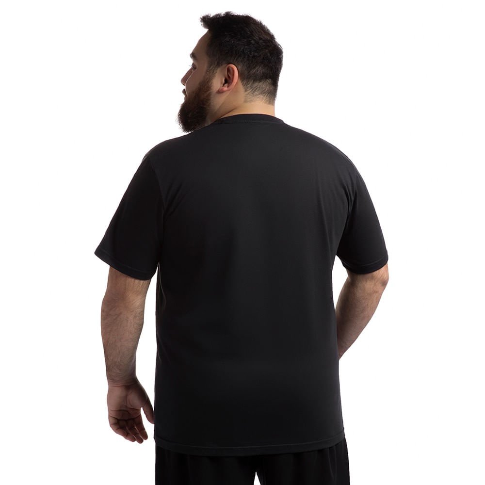 Camiseta Comfy Tape Olympikus Masculina Plus Size Preto 3