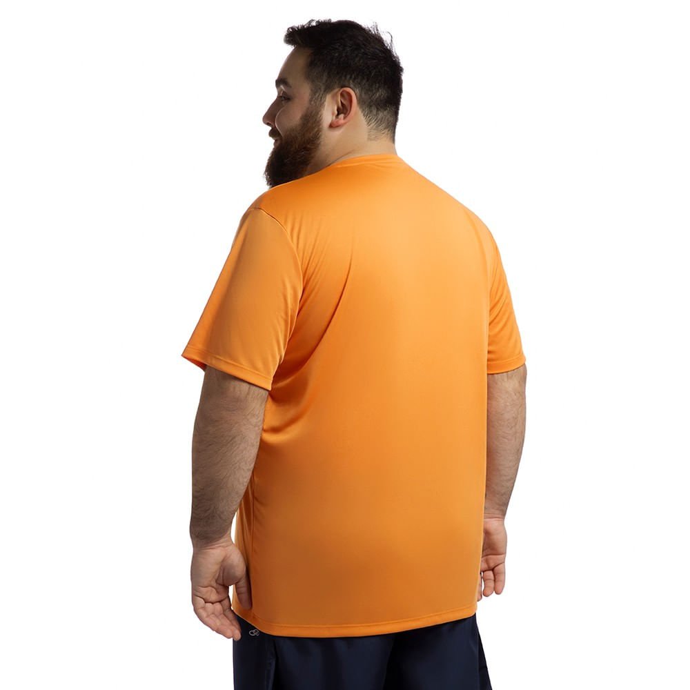 Camiseta Essential Olympikus Masculina Plus Size Laranja 2