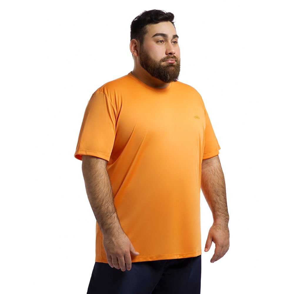 Camiseta Essential Olympikus Masculina Plus Size Laranja 3