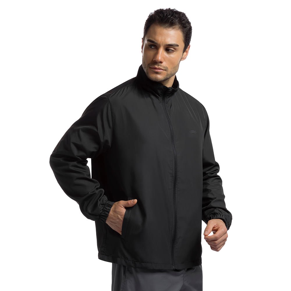 Jaqueta Quebra-Vento Essential Olympikus Masculina Preto 3