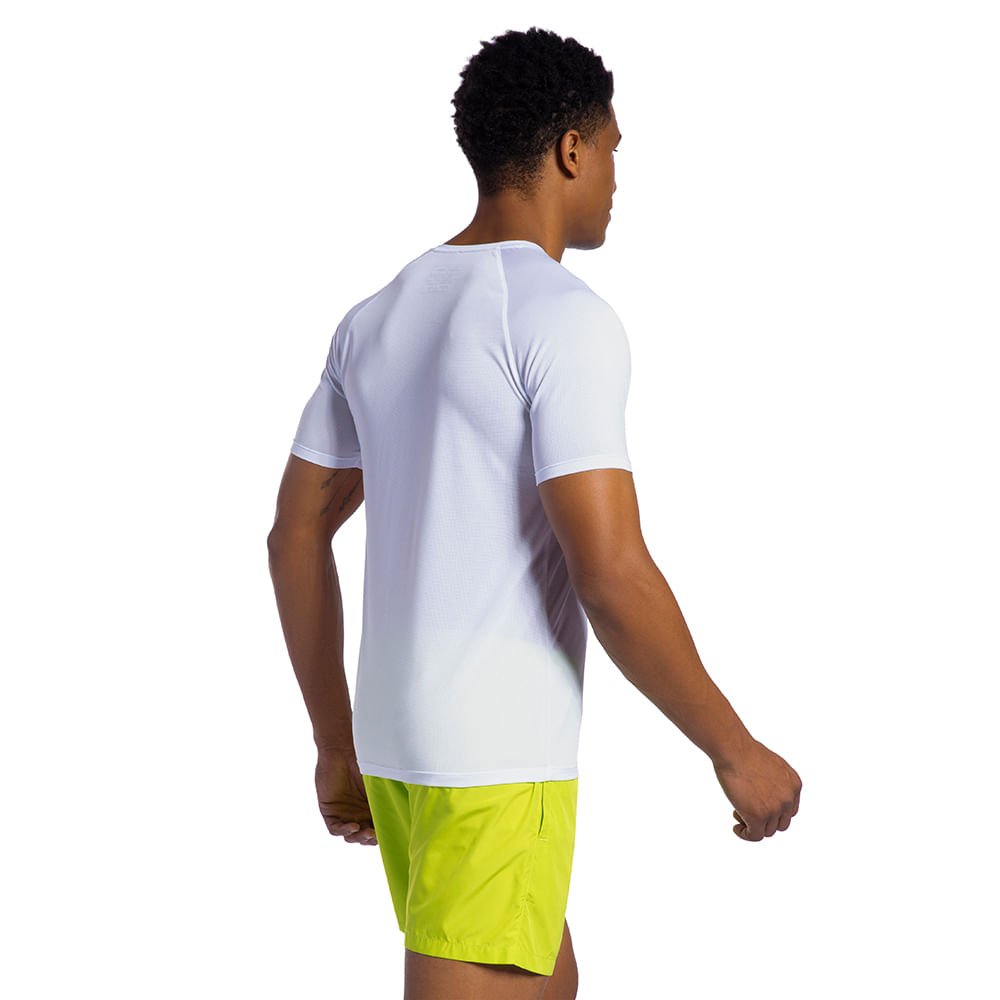 Camiseta Runner Manga Curta 2.0 Masculina Branco 2