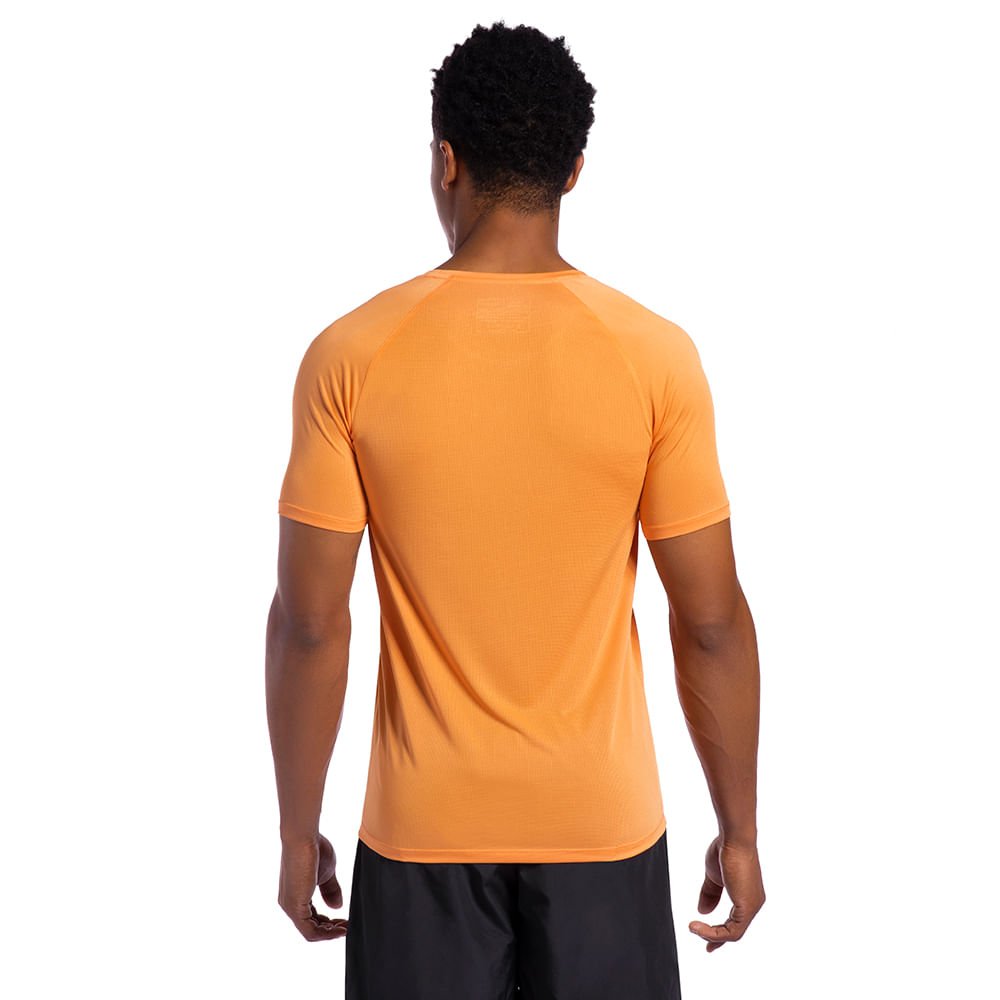 Camiseta Runner Manga Curta 2.0 Masculina Laranja 2
