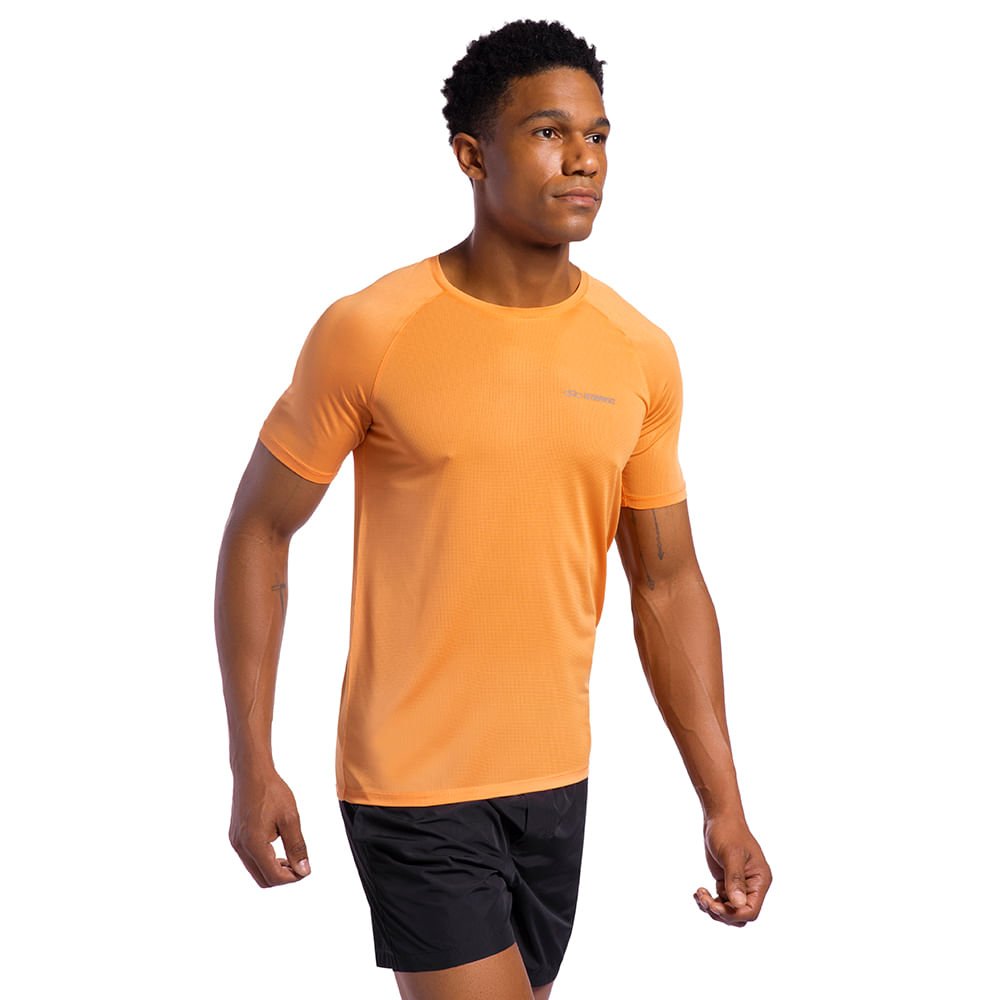 Camiseta Runner Manga Curta 2.0 Masculina Laranja 3