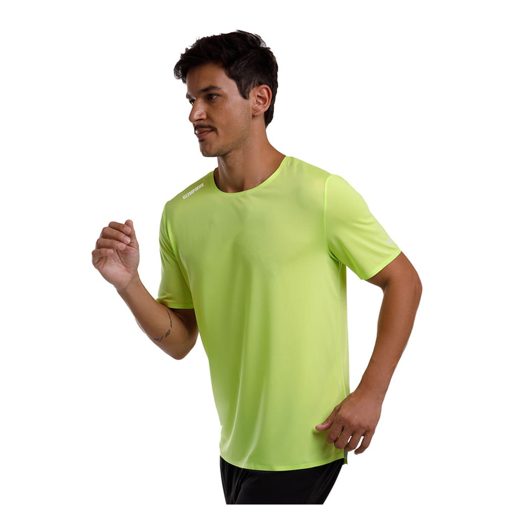 Camiseta Corre Olympikus Masculina Verde 3