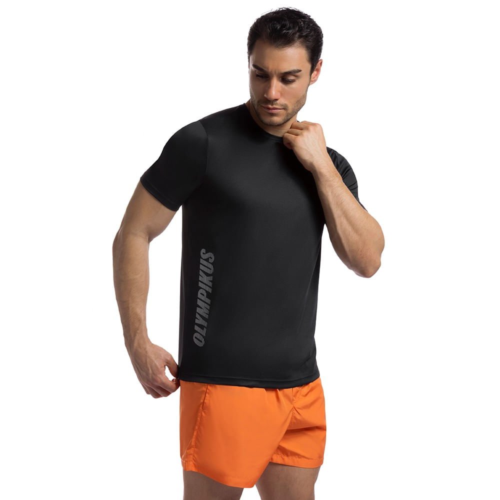 Camiseta Basic Logo Olympikus Masculina Preto 3