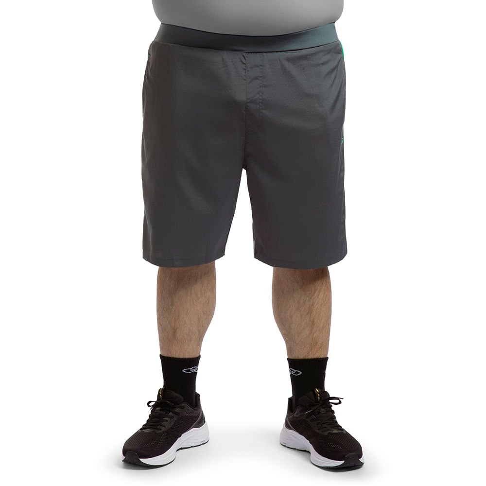 Bermuda Complemento 2.0 Olympikus Masculina Plus Size Cinza 1