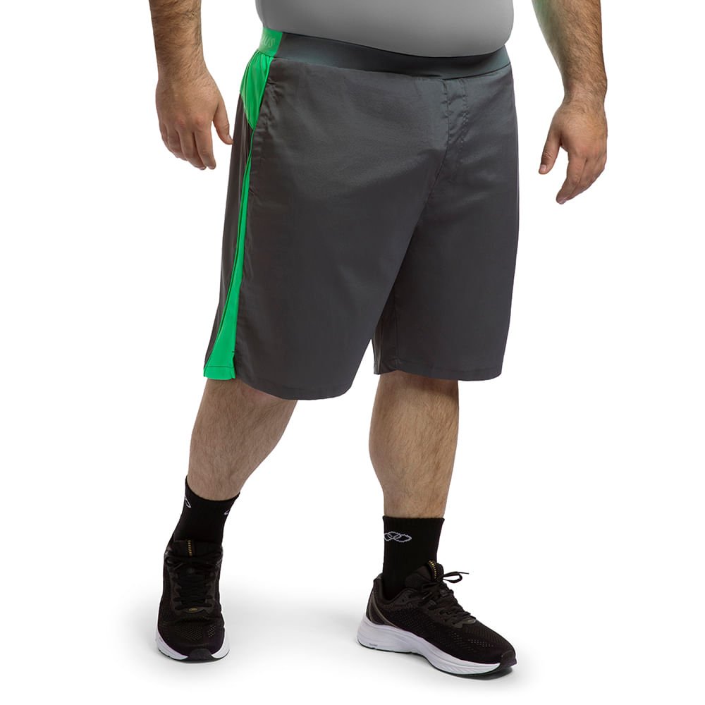 Bermuda Complemento 2.0 Olympikus Masculina Plus Size Cinza 3