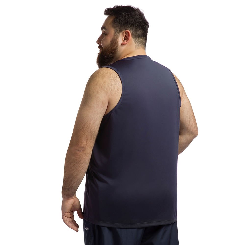 Regata Essential Olympikus Masculina Plus Size Azul Marinho 2