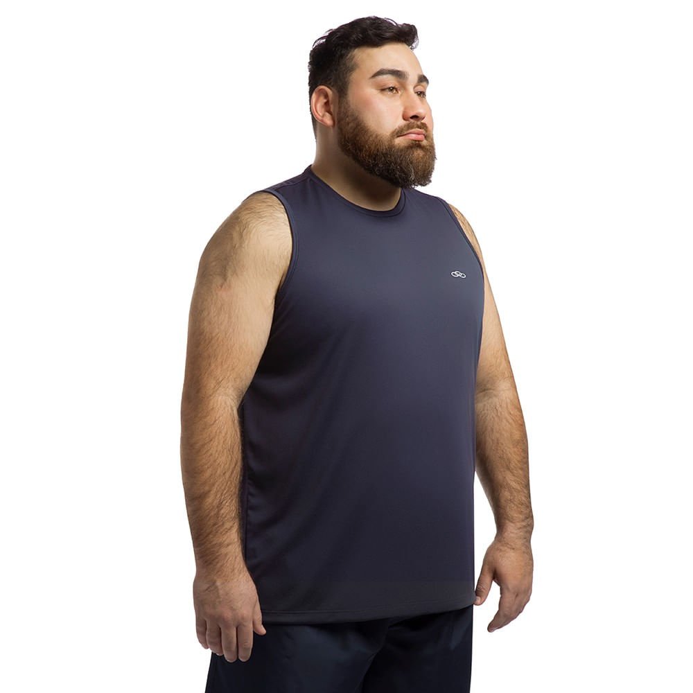 Regata Essential Olympikus Masculina Plus Size Azul Marinho 3