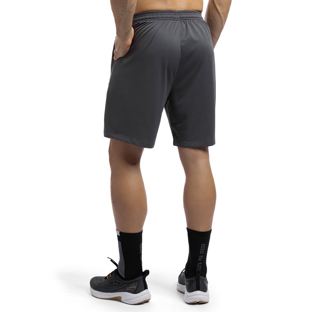Bermuda Big Logo Olympikus Masculina Cinza 2