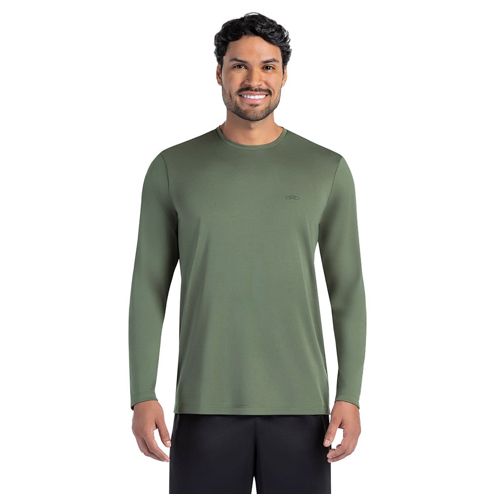 Camiseta Manga Longa Essential Olympikus Masculina