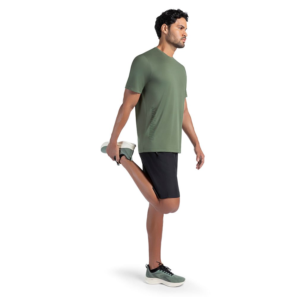 Camiseta Basic Logo Olympikus Masculina Verde 4