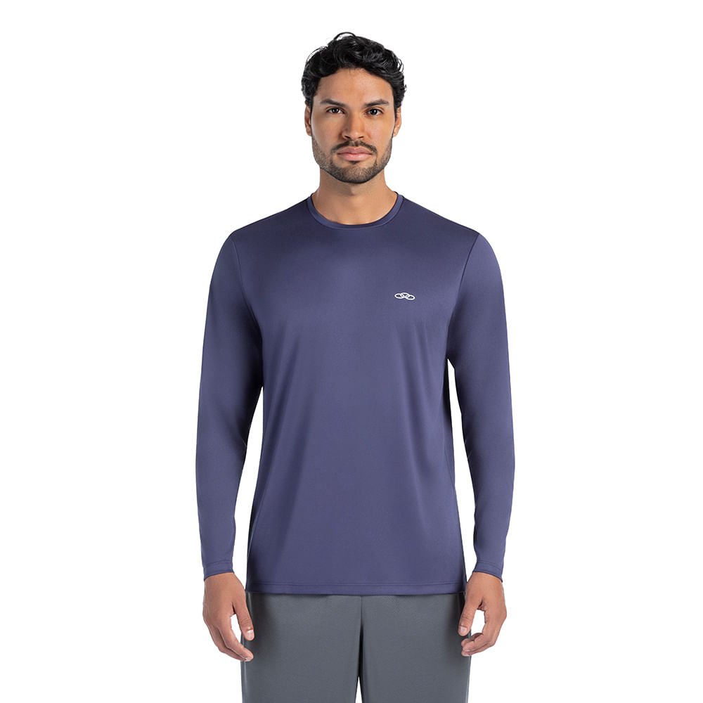 Camiseta Manga Longa Essential Olympikus Masculina