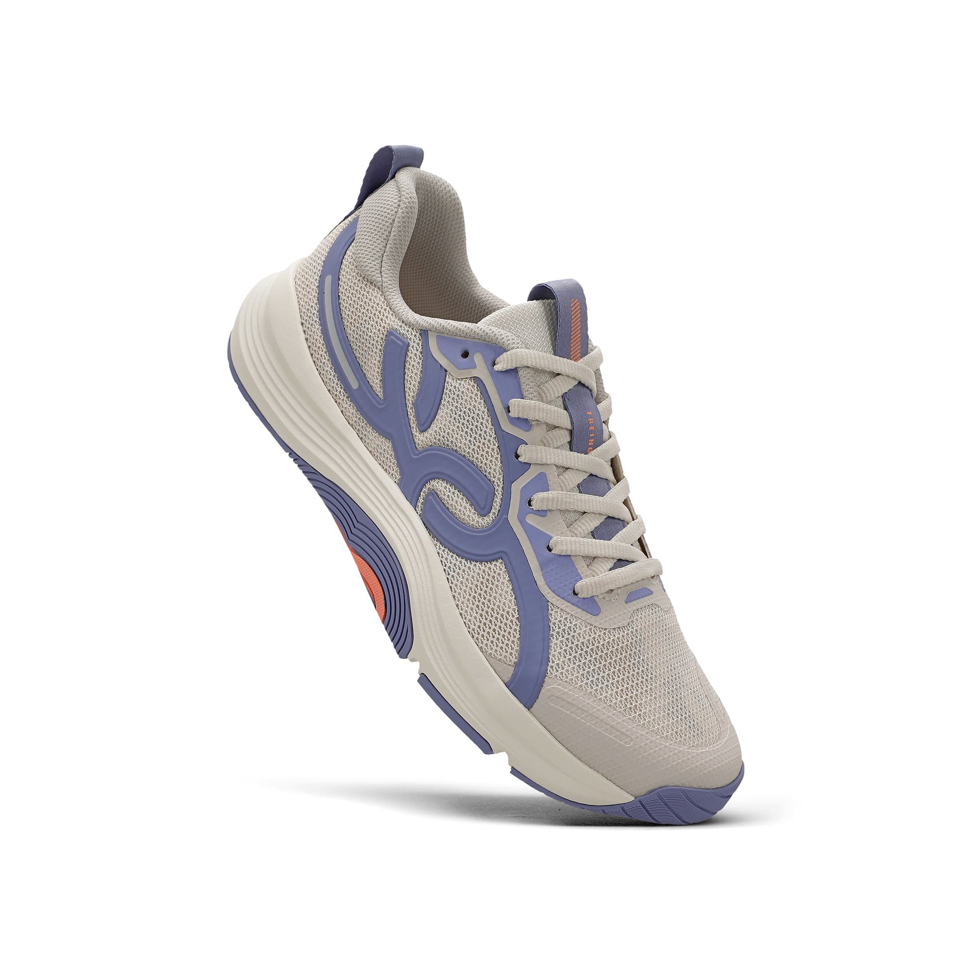 Tênis Olympikus Treino Feminino Bege/Roxo 2