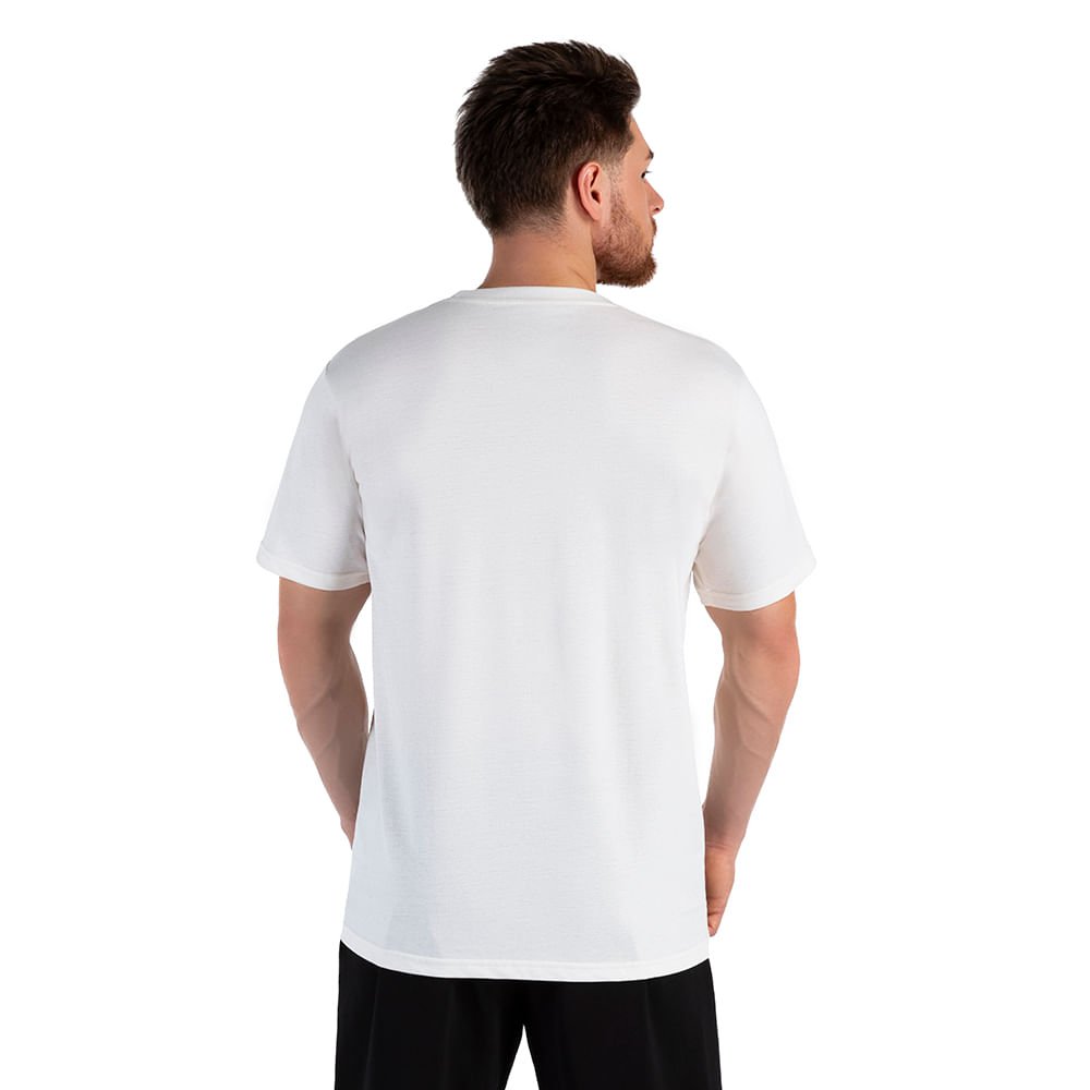 Camiseta Comfy Corre Masculina Branco 3