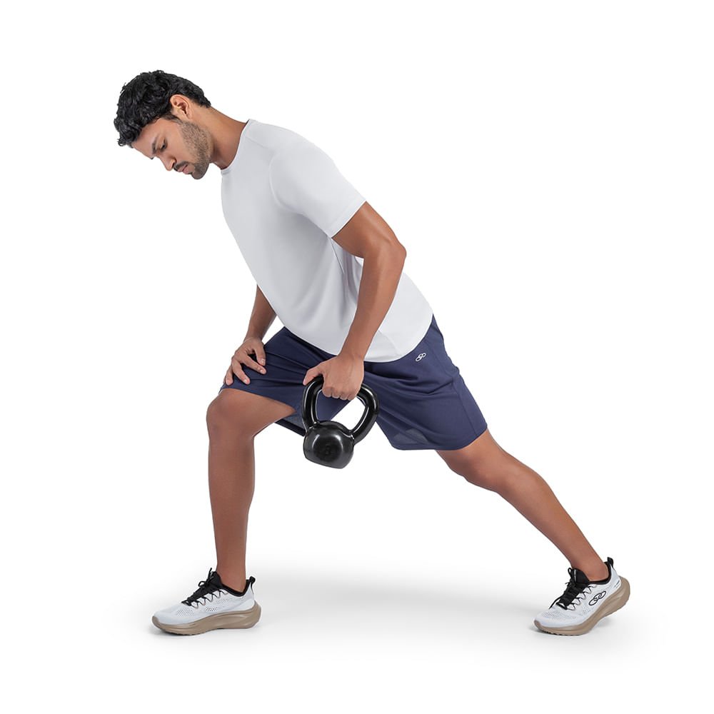 Bermuda Mesh Basic Olympikus Masculina Azul 5