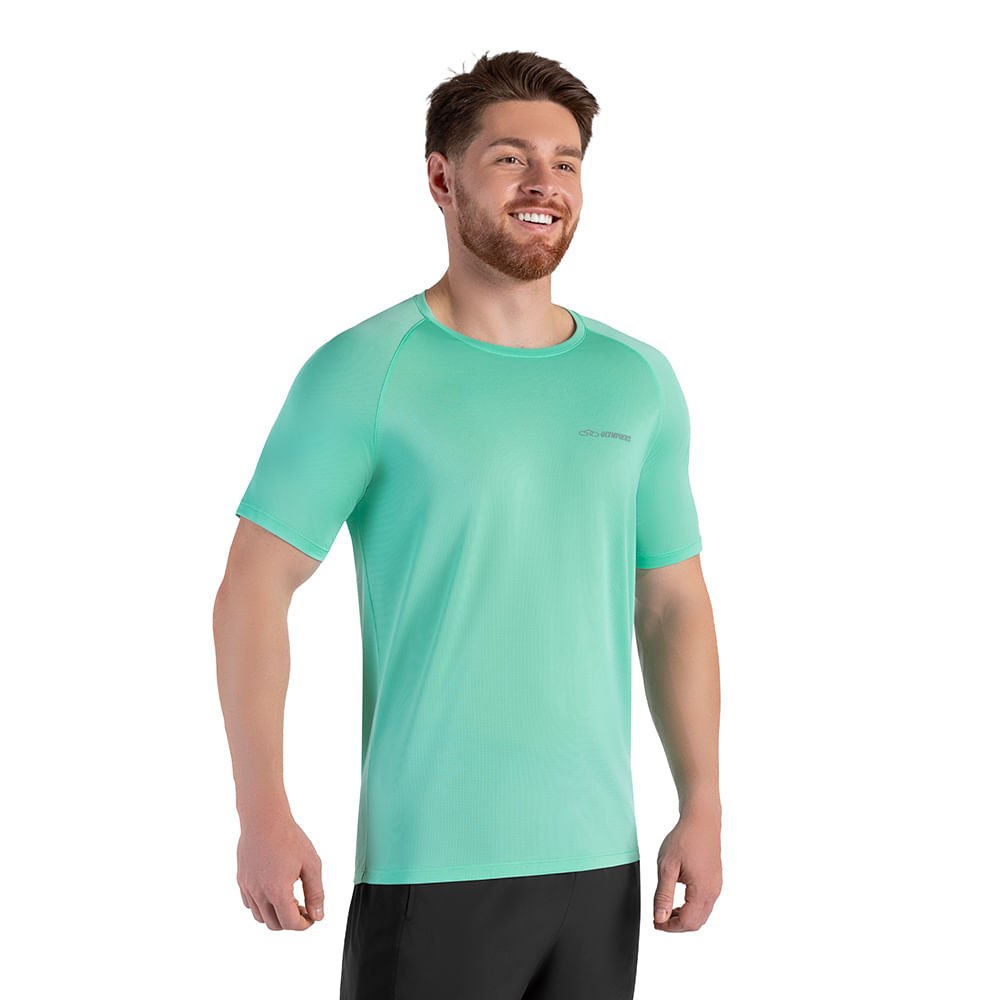 Camiseta Runner Manga Curta 2.0 Masculina Verde 2