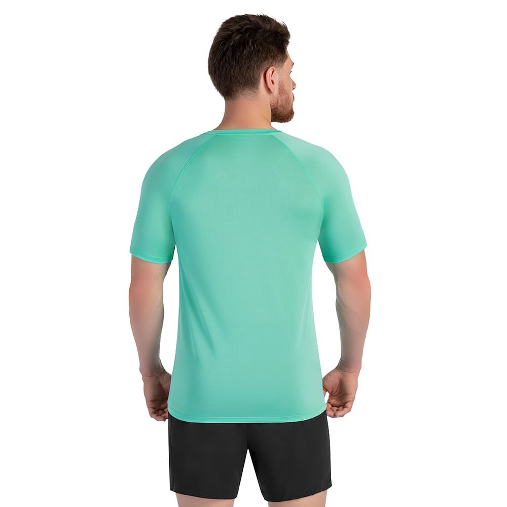Camiseta Runner Manga Curta 2.0 Masculina Verde 3