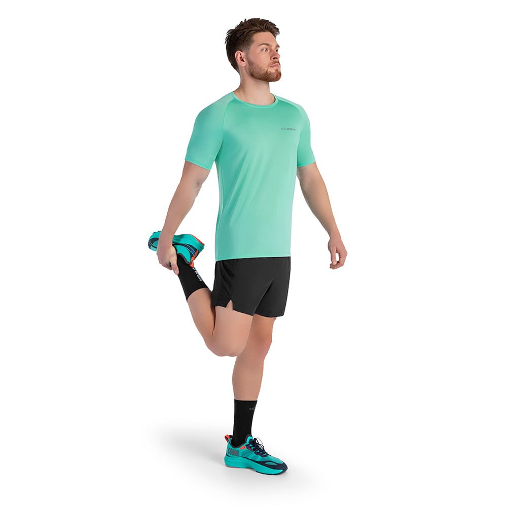 Camiseta Runner Manga Curta 2.0 Masculina Verde 4