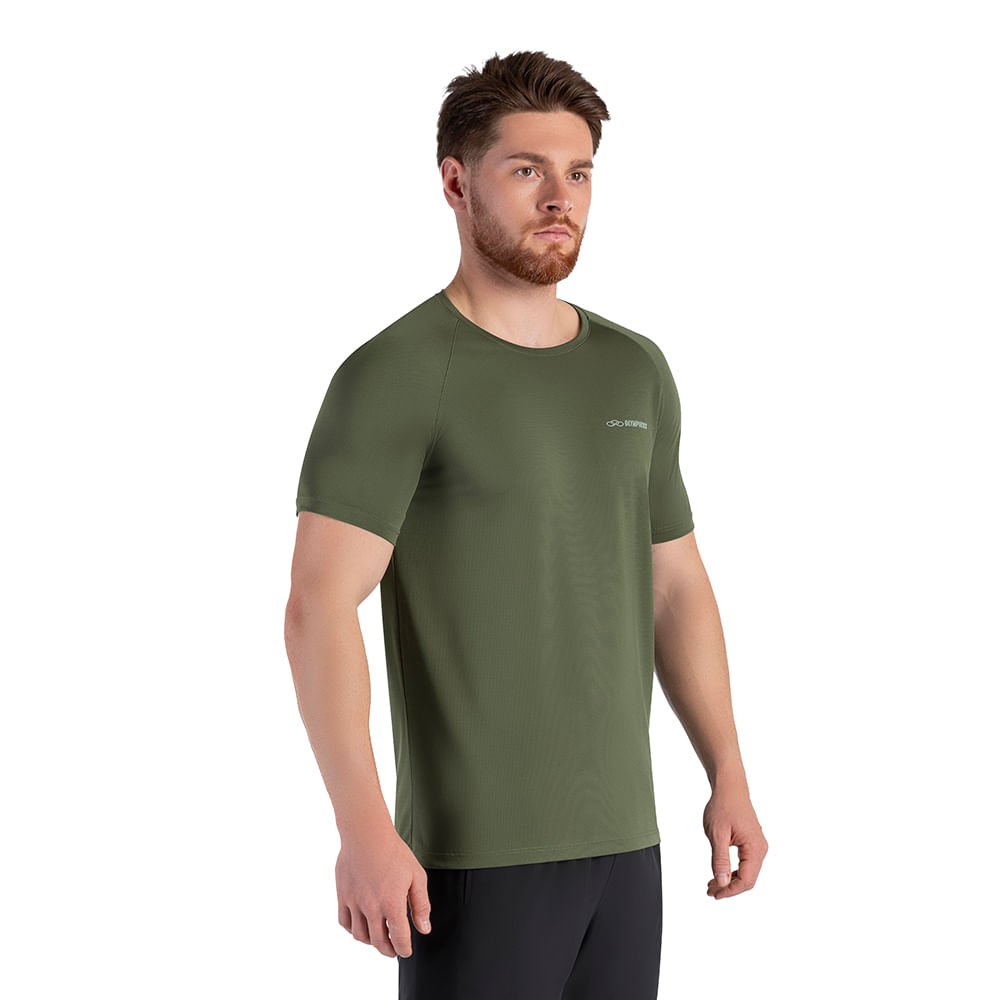 Camiseta Runner Manga Curta 2.0 Masculina Verde 2