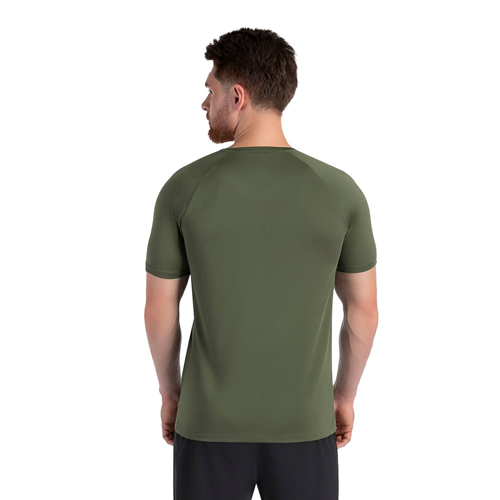 Camiseta Runner Manga Curta 2.0 Masculina Verde 3