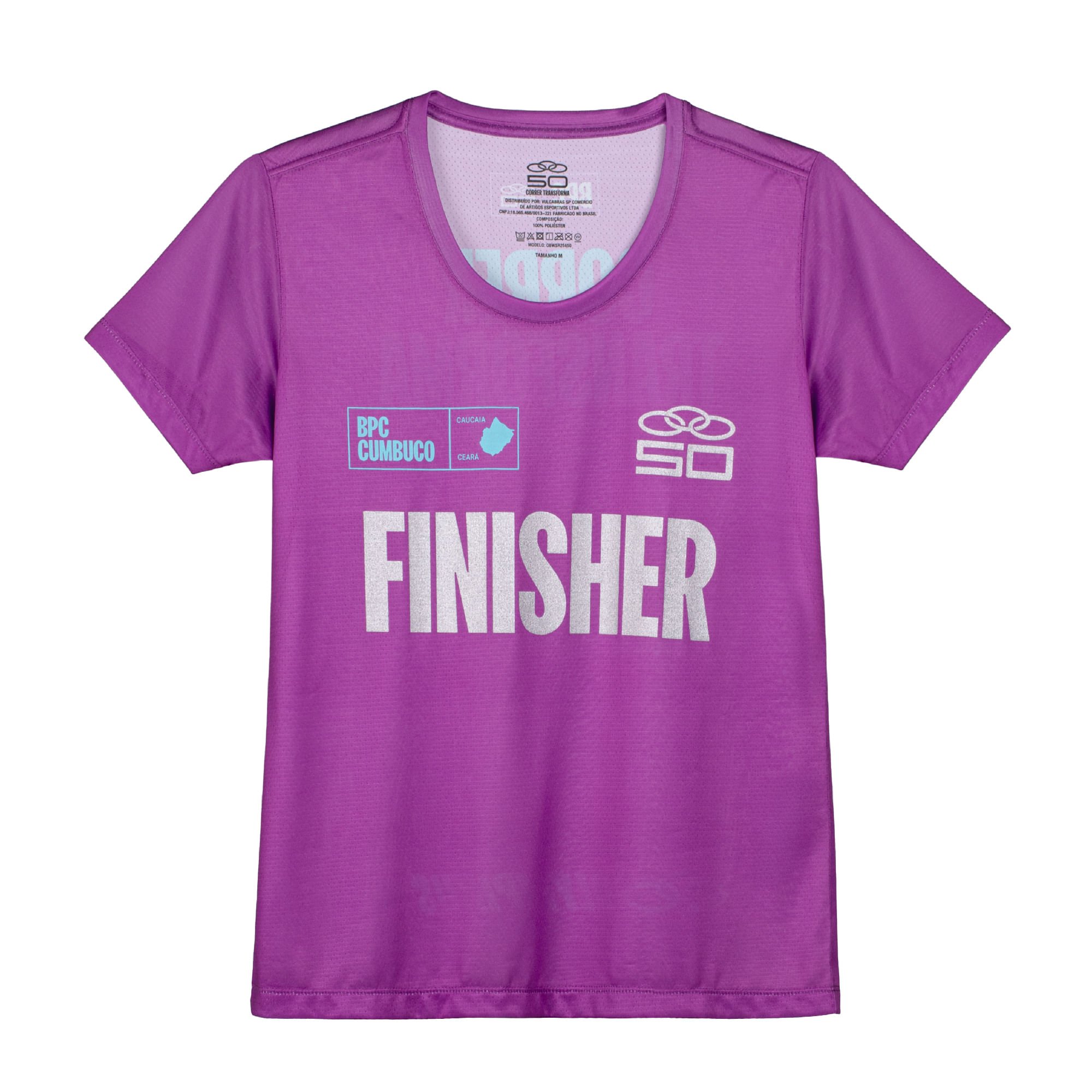 Camiseta Prova 50 Anos Feminina Roxo 2